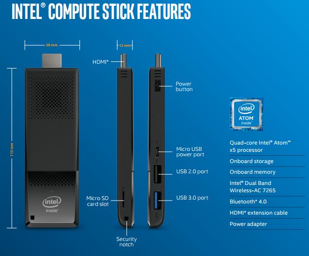 Samengroeiing stormloop Geven Review: Intel Compute Stick (2016 Version)